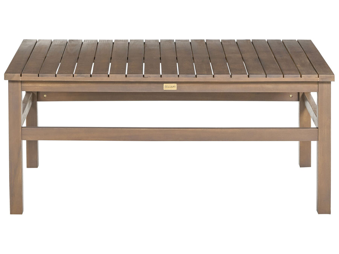 Manila Garden Lounge Set with Table 4 Seater Acacia Wood Dark Brown