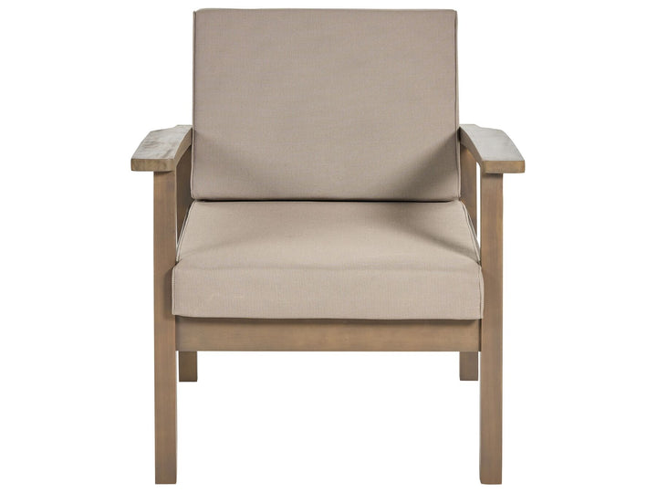 Manila Garden Lounge Set with Table 4 Seater Acacia Wood Dark Brown