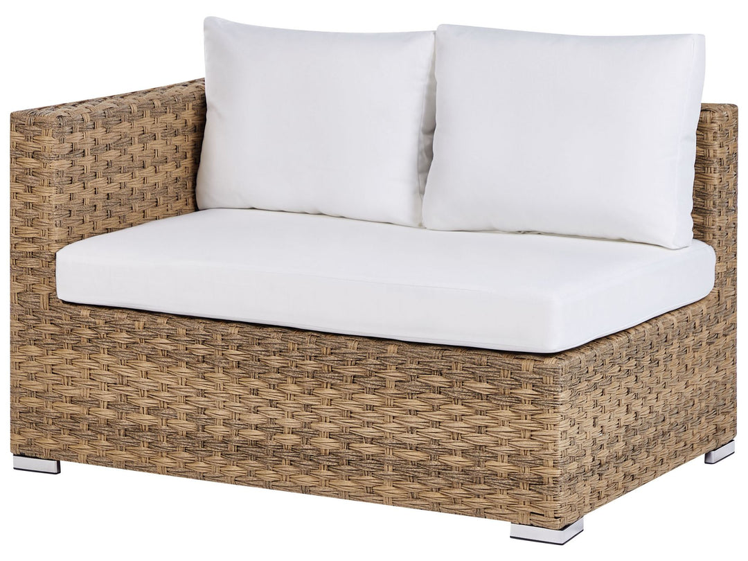 Xxl Garden Lounge Set with Table 8 Seater Right Hand Modular PE Rattan Light Brown