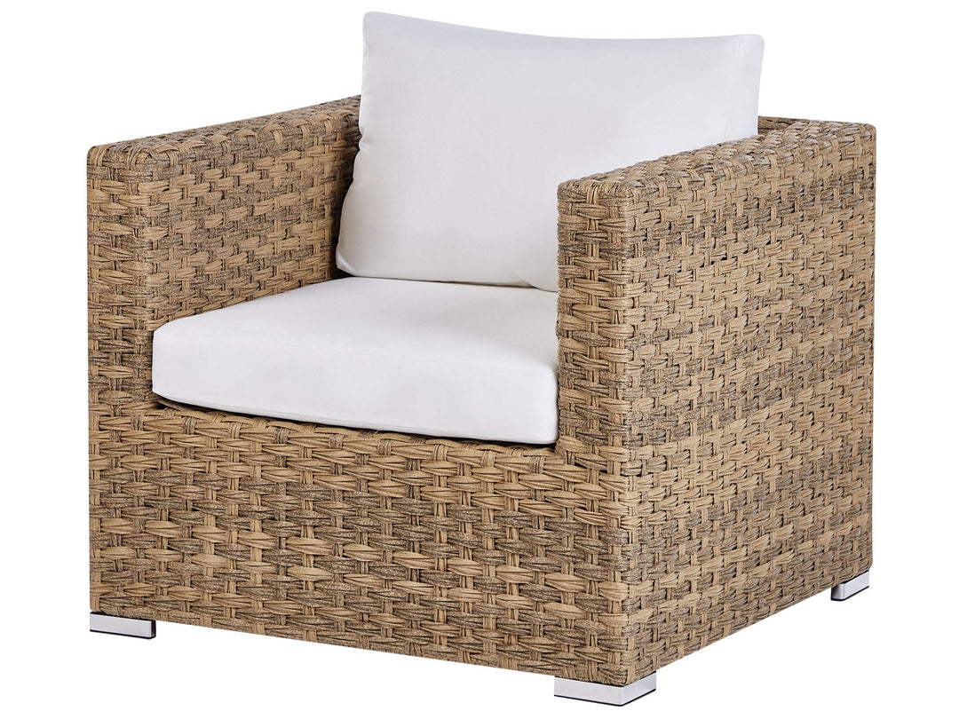 Xxl Garden Lounge Set with Table 8 Seater Right Hand Modular PE Rattan Light Brown
