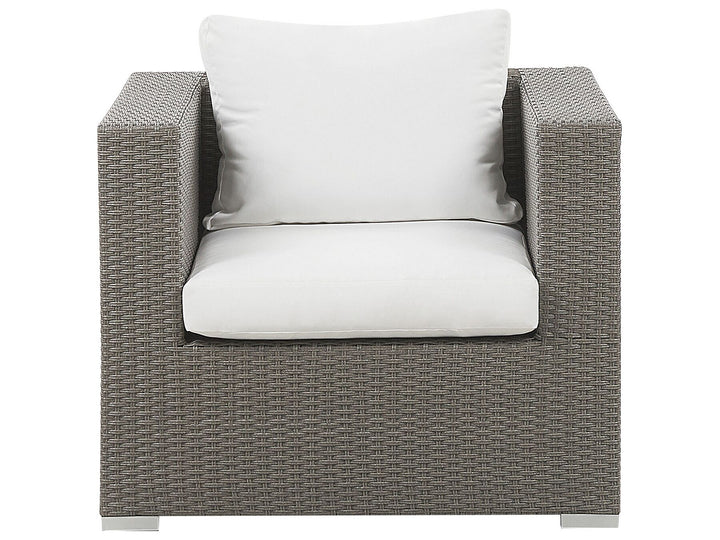 Maestro Pe Garden Lounge Set with Table 8 Seater Modular Rattan Taupe