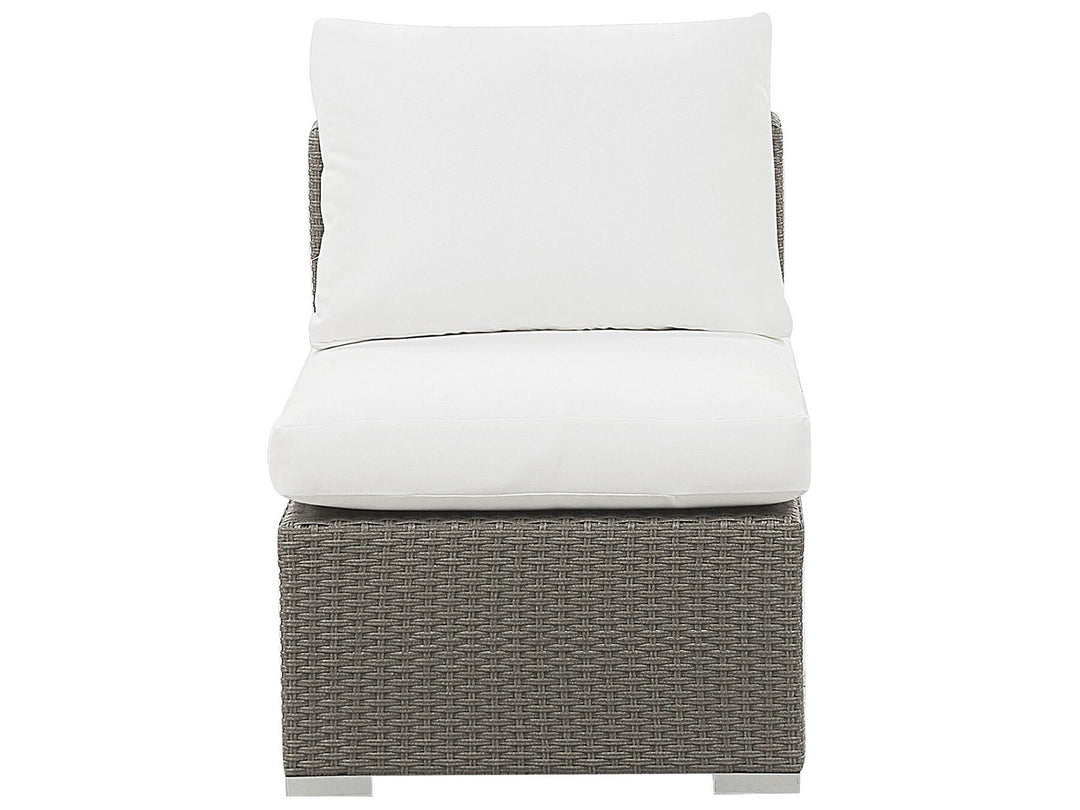 Maestro Pe Garden Lounge Set with Table 8 Seater Modular Rattan Taupe