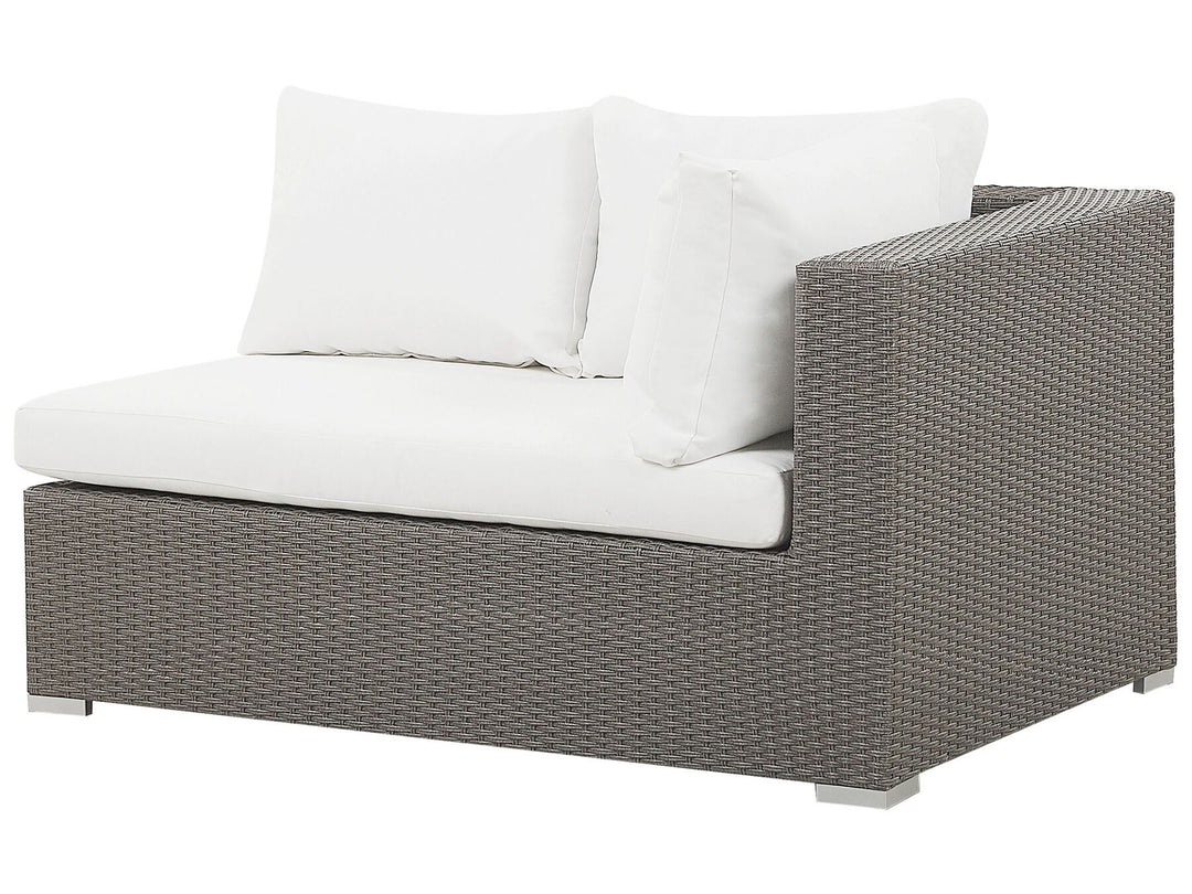 Maestro Pe Garden Lounge Set with Table 8 Seater Modular Rattan Taupe