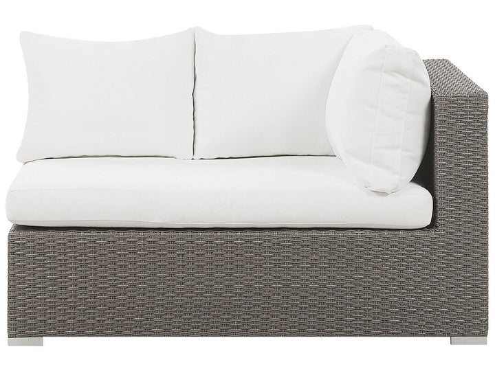 Maestro Pe Garden Lounge Set with Table 8 Seater Modular Rattan Taupe