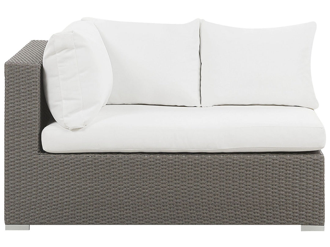 Maestro Pe Garden Lounge Set with Table 8 Seater Modular Rattan Taupe