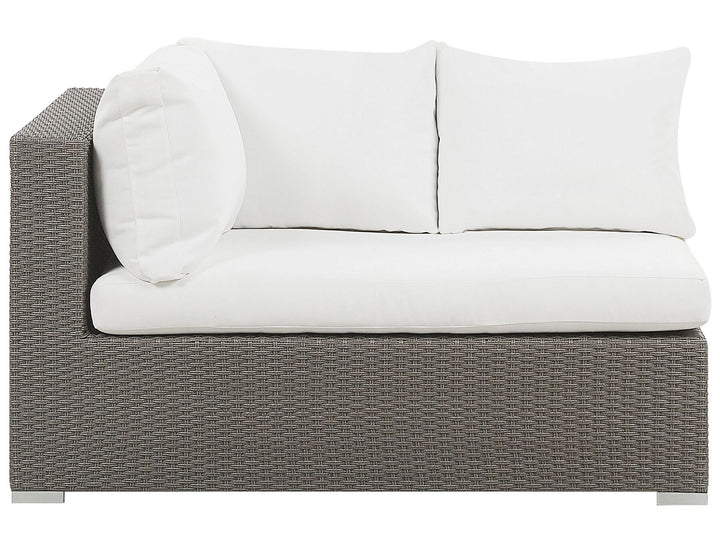 Maestro Pe Garden Lounge Set with Table 8 Seater Modular Rattan Taupe