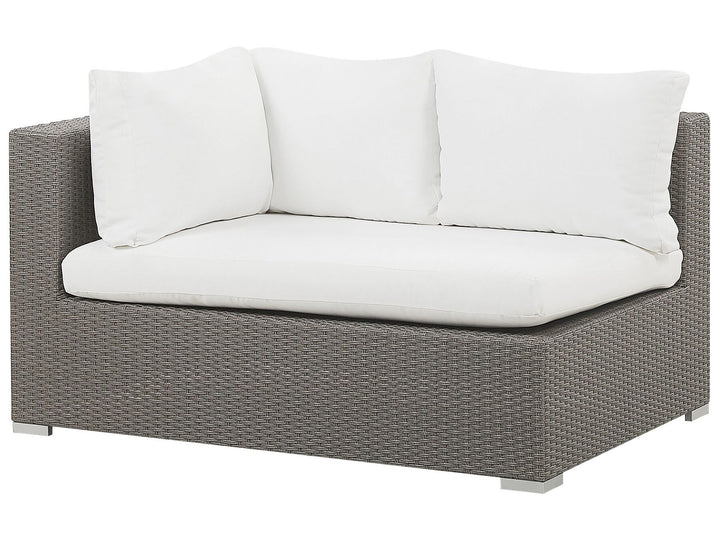 Maestro Pe Garden Lounge Set with Table 8 Seater Modular Rattan Taupe