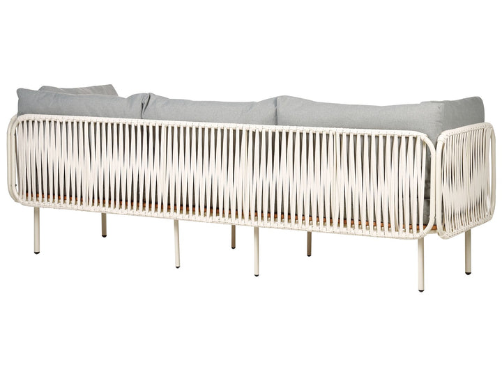 Senise Garden Lounge Set with Table 5 Seater Metal Grey