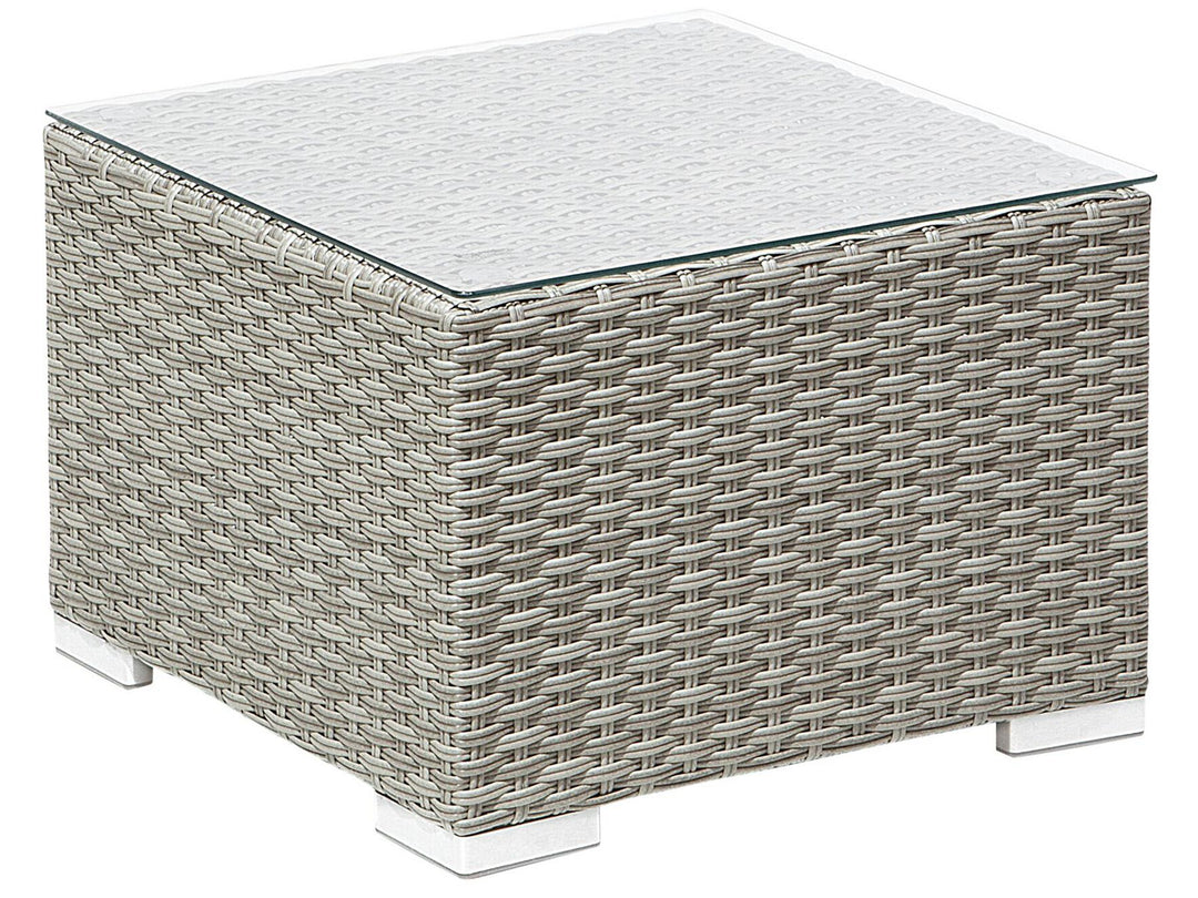 Xxl Garden Lounge Set with Table 8 Seater Right Hand Modular PE Rattan Grey