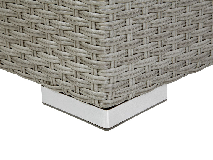 Xxl Garden Lounge Set with Table 8 Seater Right Hand Modular PE Rattan Grey