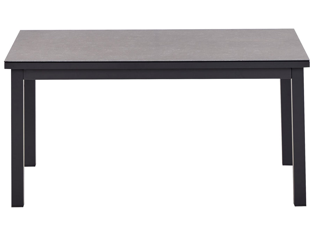 Messina Garden Corner Sofa with Table 5 Seater Left Hand Metal Off-White