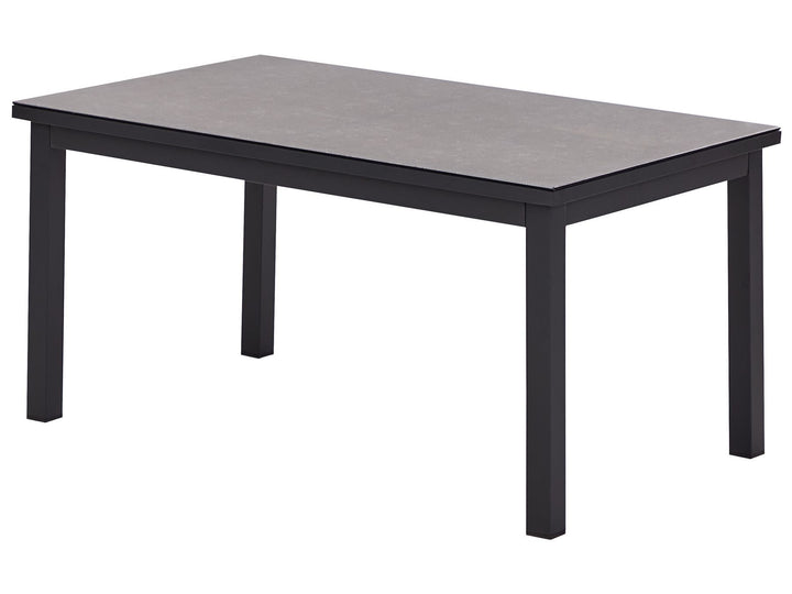 Messina Garden Corner Sofa with Table 5 Seater Left Hand Metal Off-White