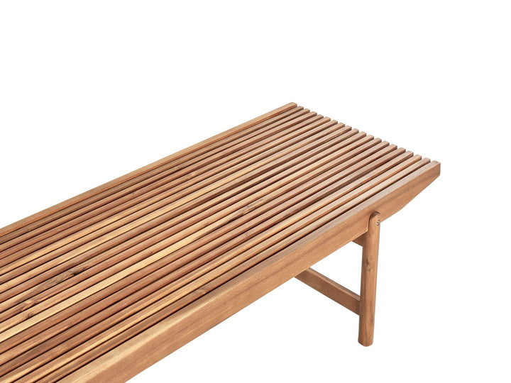 Giaveno Garden Lounge Set with Table 4 Seater Acacia Wood Off-White