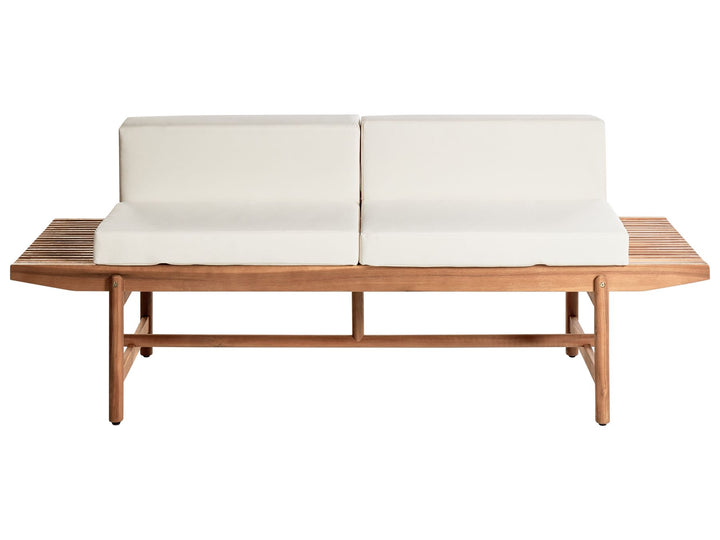 Giaveno Garden Lounge Set with Table 4 Seater Acacia Wood Off-White
