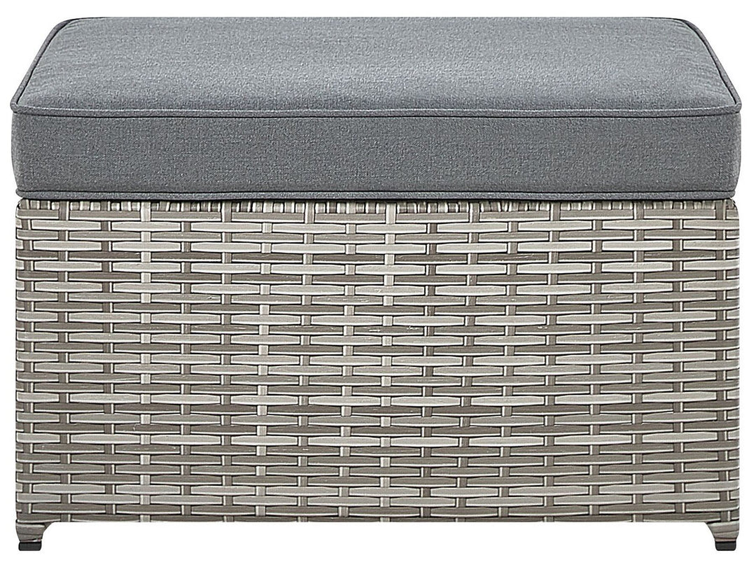 Sabbia Pe Garden Corner Sofa with Table 5 Seater Right Hand Modular Rattan Light Grey