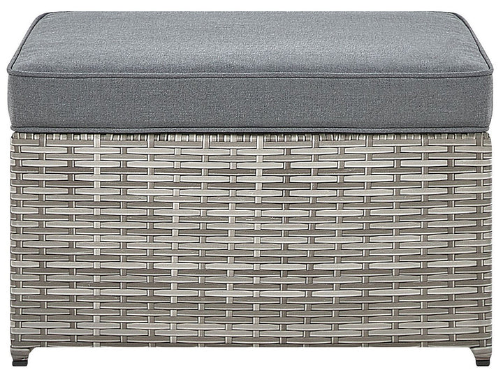 Sabbia Pe Garden Corner Sofa with Table 5 Seater Right Hand Modular Rattan Light Grey