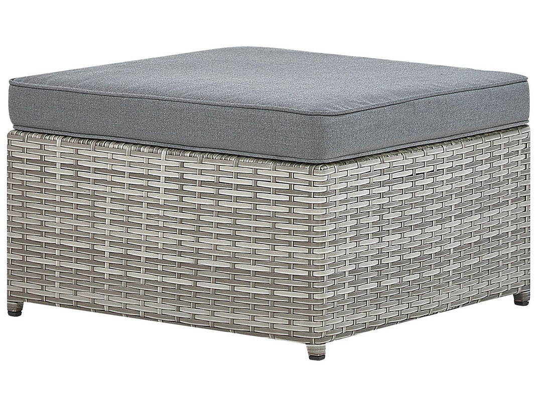 Sabbia Pe Garden Corner Sofa with Table 5 Seater Right Hand Modular Rattan Light Grey