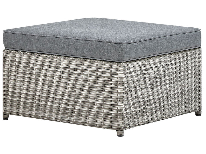 Sabbia Pe Garden Corner Sofa with Table 5 Seater Right Hand Modular Rattan Light Grey