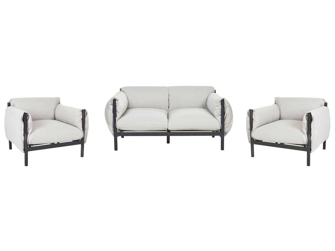 Esperia Garden Sofa Set 4 Seater Metal Grey