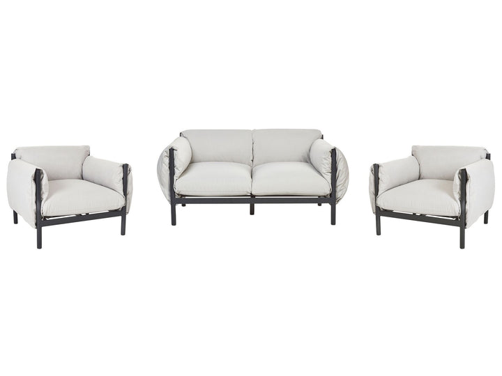 Esperia Garden Sofa Set 4 Seater Metal Grey