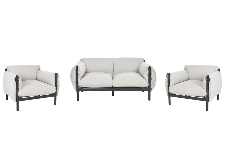 Esperia Garden Sofa Set 4 Seater Metal Grey
