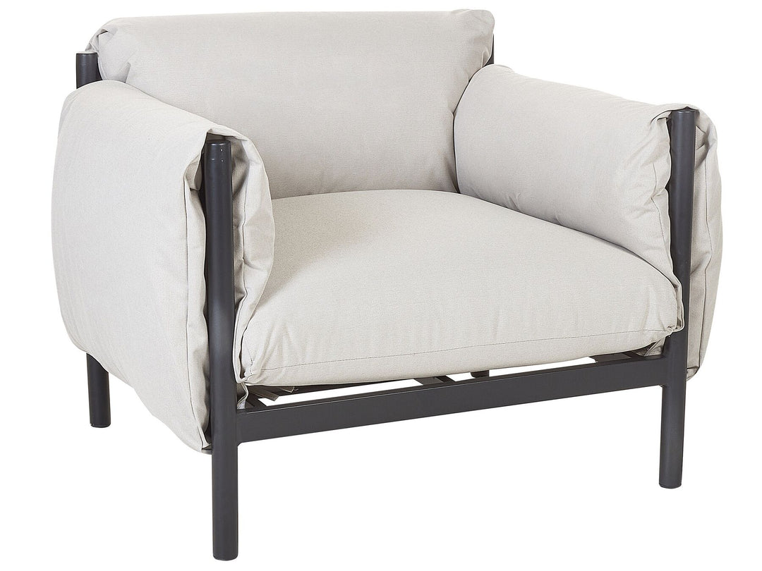 Esperia Garden Sofa Set 4 Seater Metal Grey