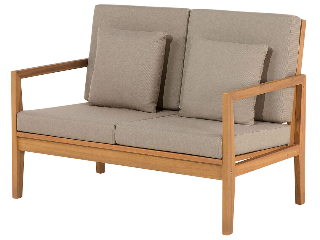 Pataja Garden Lounge Set with Table 7 Seater Certified Acacia Wood Light Brown