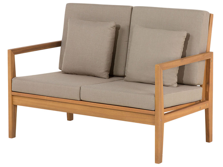 Pataja Garden Lounge Set with Table 7 Seater Certified Acacia Wood Light Brown