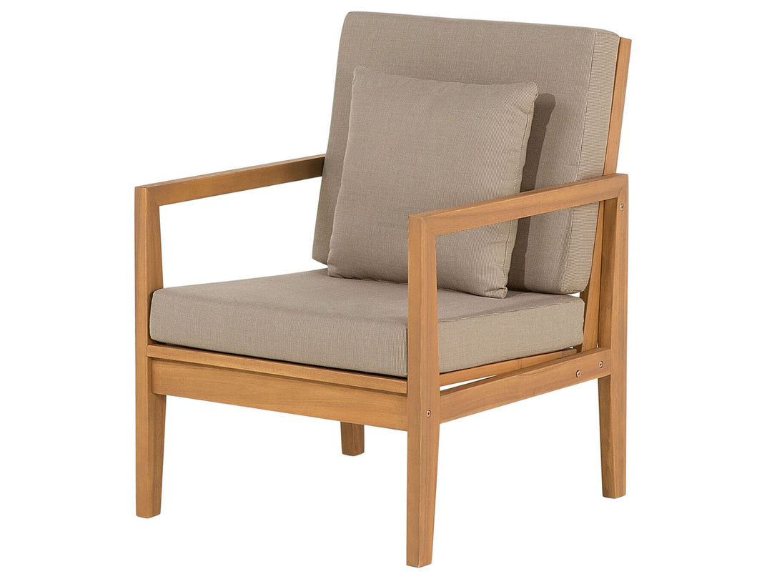 Pataja Garden Lounge Set with Table 7 Seater Certified Acacia Wood Light Brown