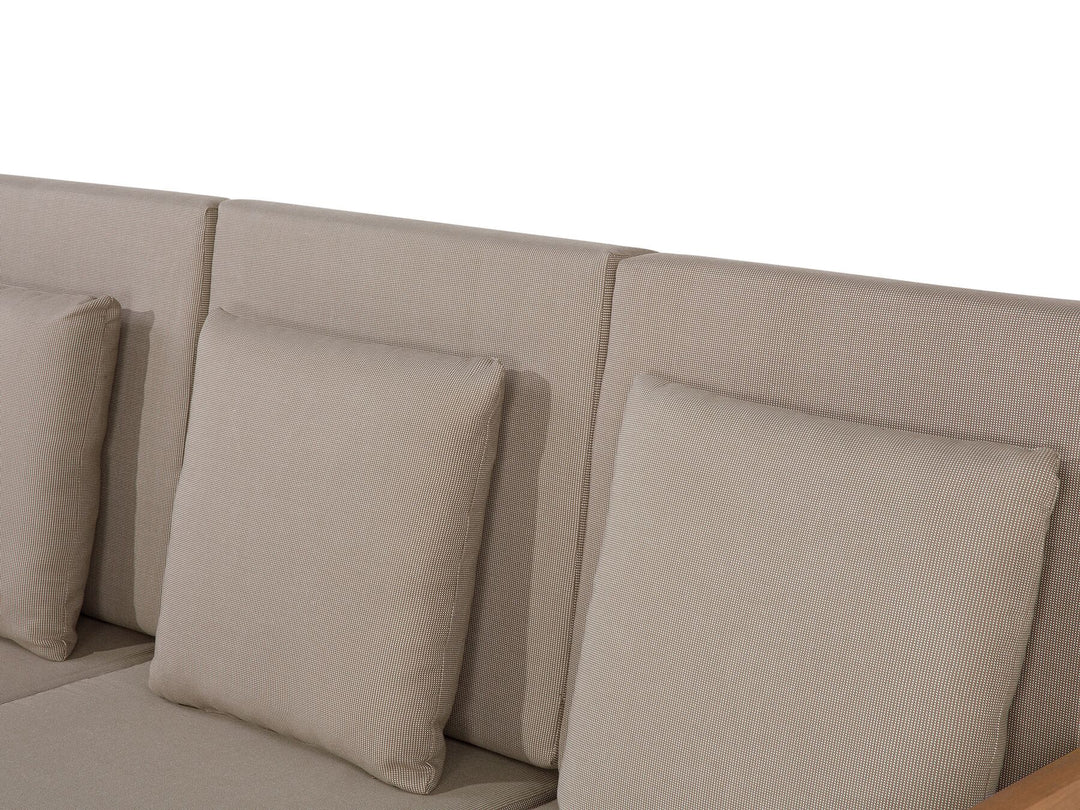 Pataja Garden Lounge Set with Table 7 Seater Certified Acacia Wood Light Brown