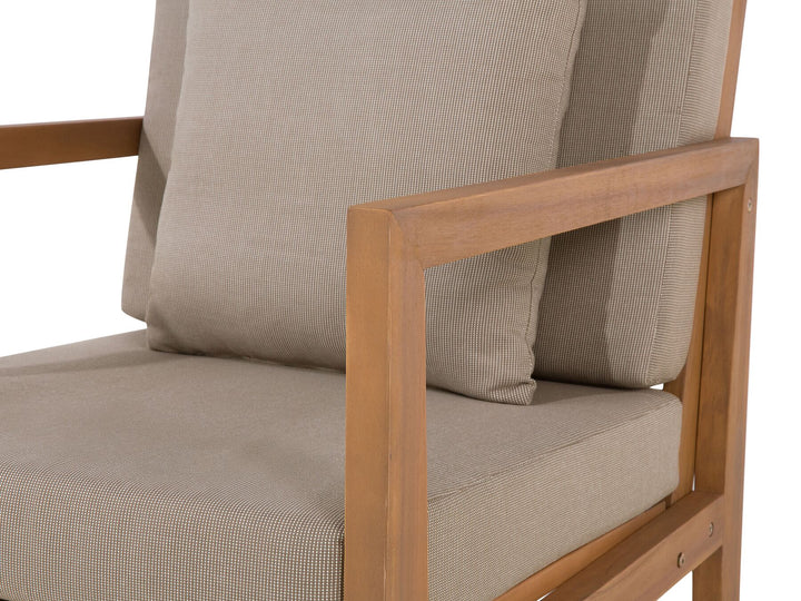 Pataja Garden Lounge Set with Table 7 Seater Certified Acacia Wood Light Brown