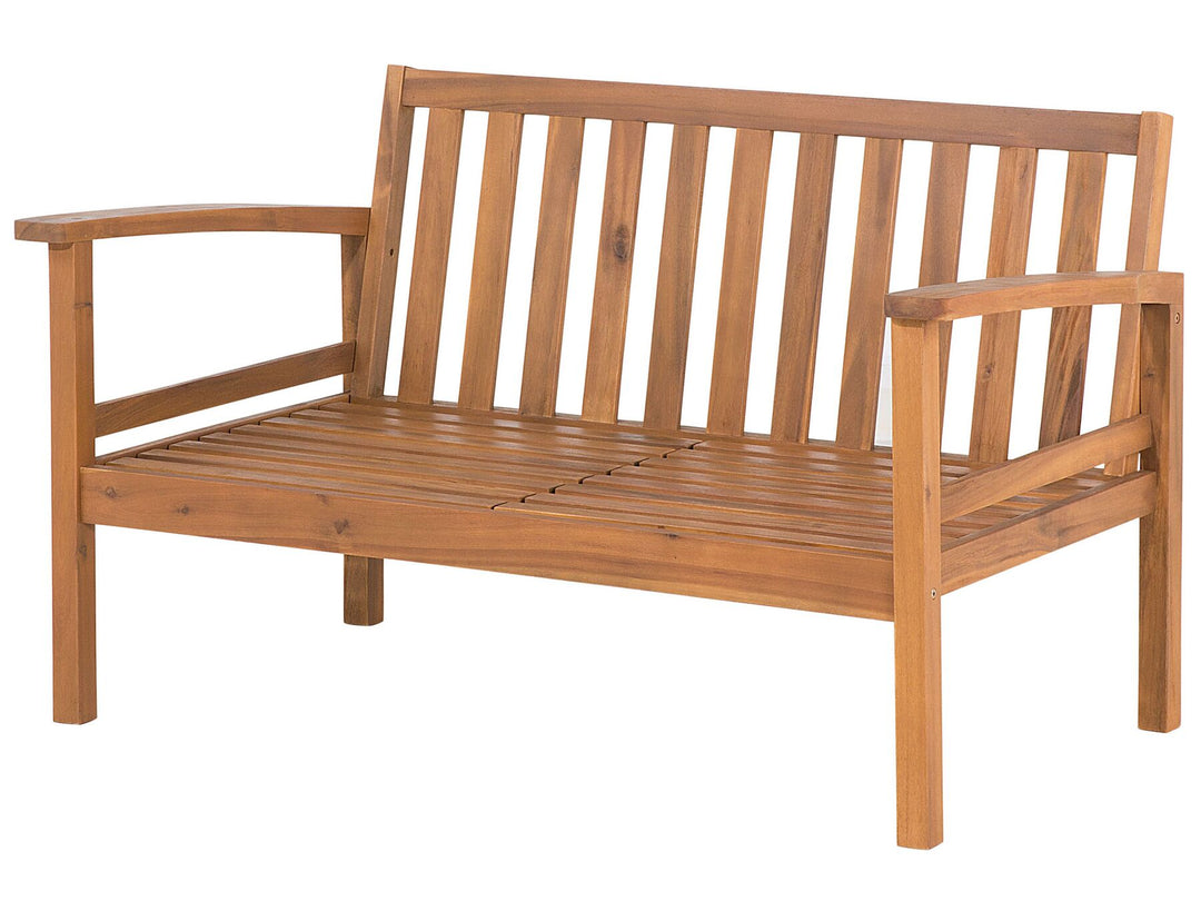 Manila Garden Lounge Set with Table 4 Seater Certified Acacia Wood Light Brown