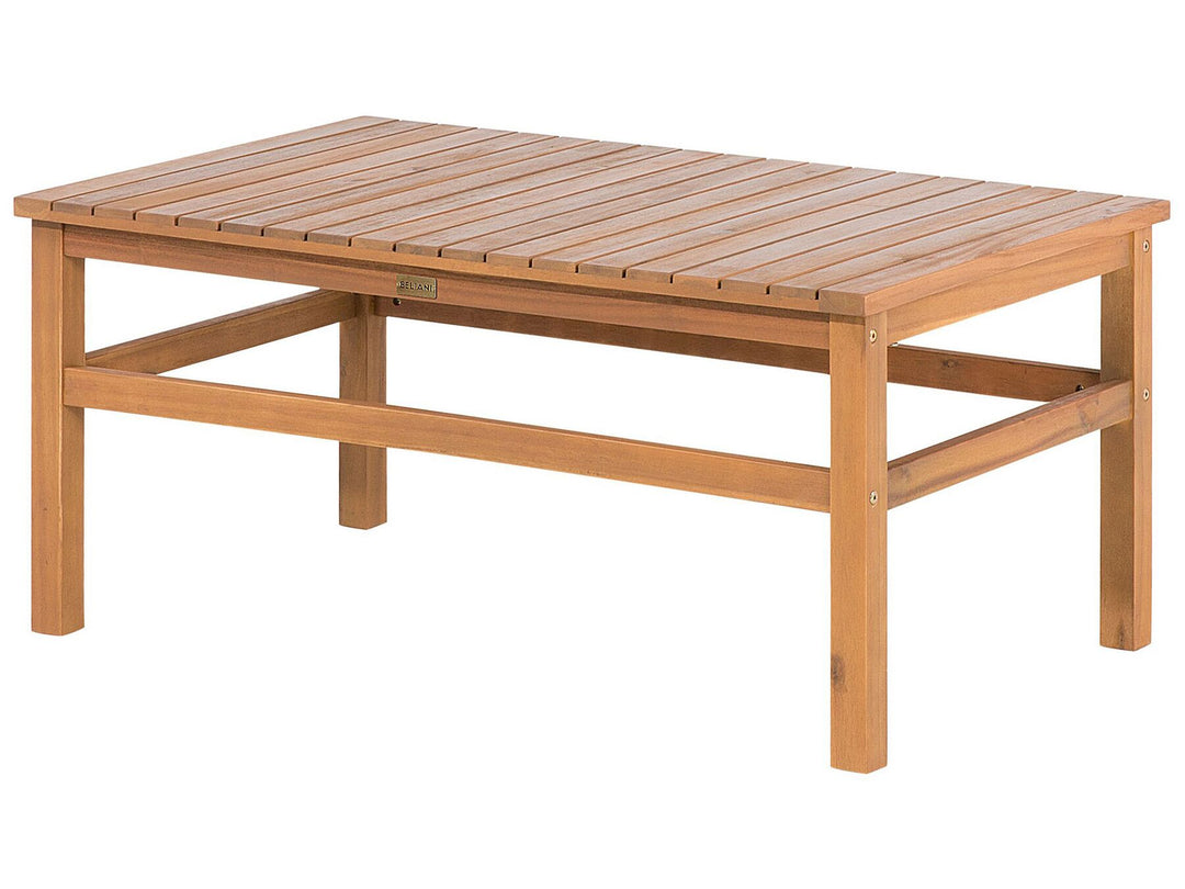 Manila Garden Lounge Set with Table 4 Seater Certified Acacia Wood Light Brown