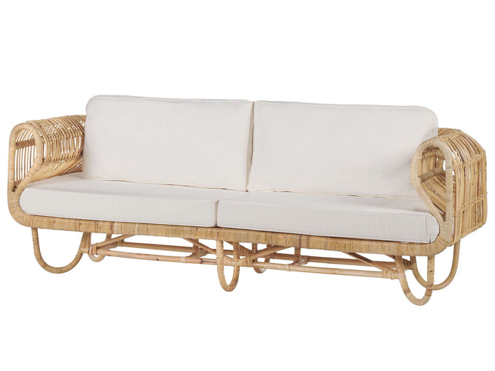 Dolcedo Garden Sofa Set 4 Seater Rattan Beige