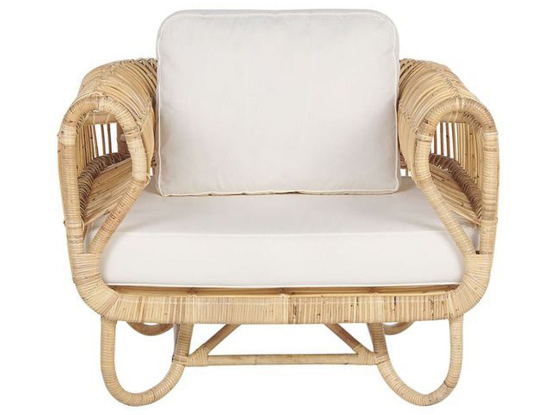 Dolcedo Garden Sofa Set 4 Seater Rattan Beige