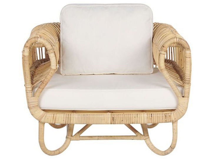 Dolcedo Garden Sofa Set 4 Seater Rattan Beige