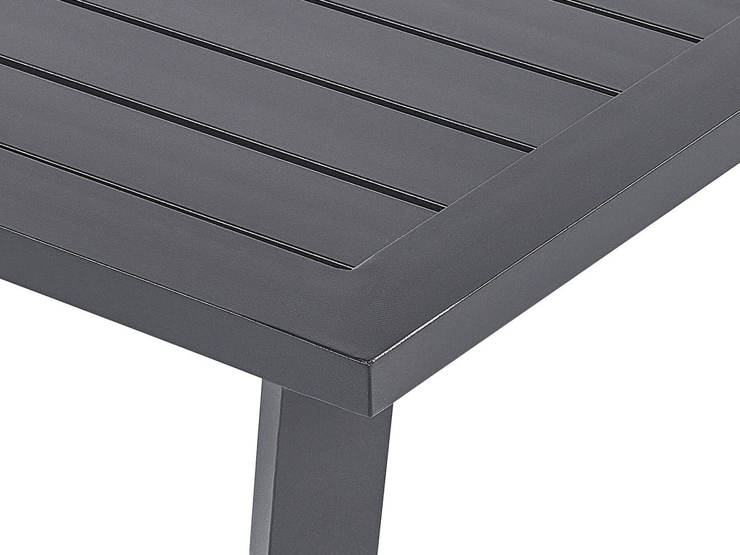 Delia Garden Lounge Set with Table 4 Seater Metal Grey