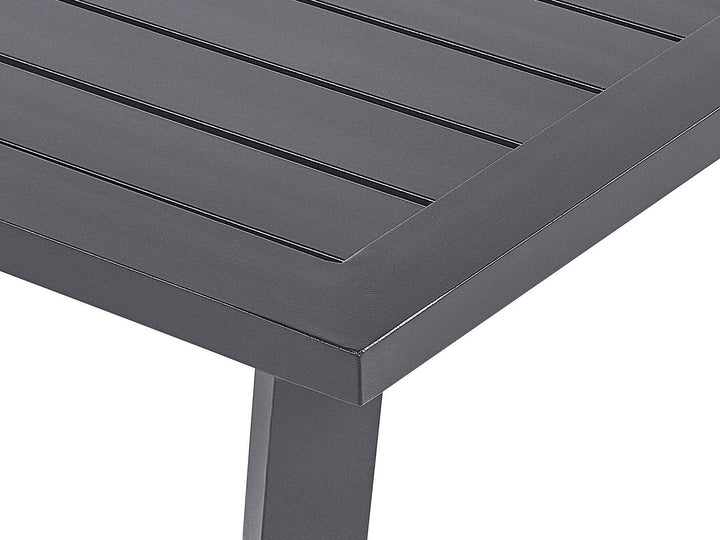 Delia Garden Lounge Set with Table 4 Seater Metal Grey