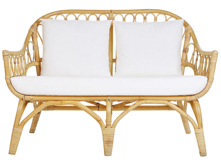 Sibari Garden Lounge Set with Table 4 Seater Rattan Natural