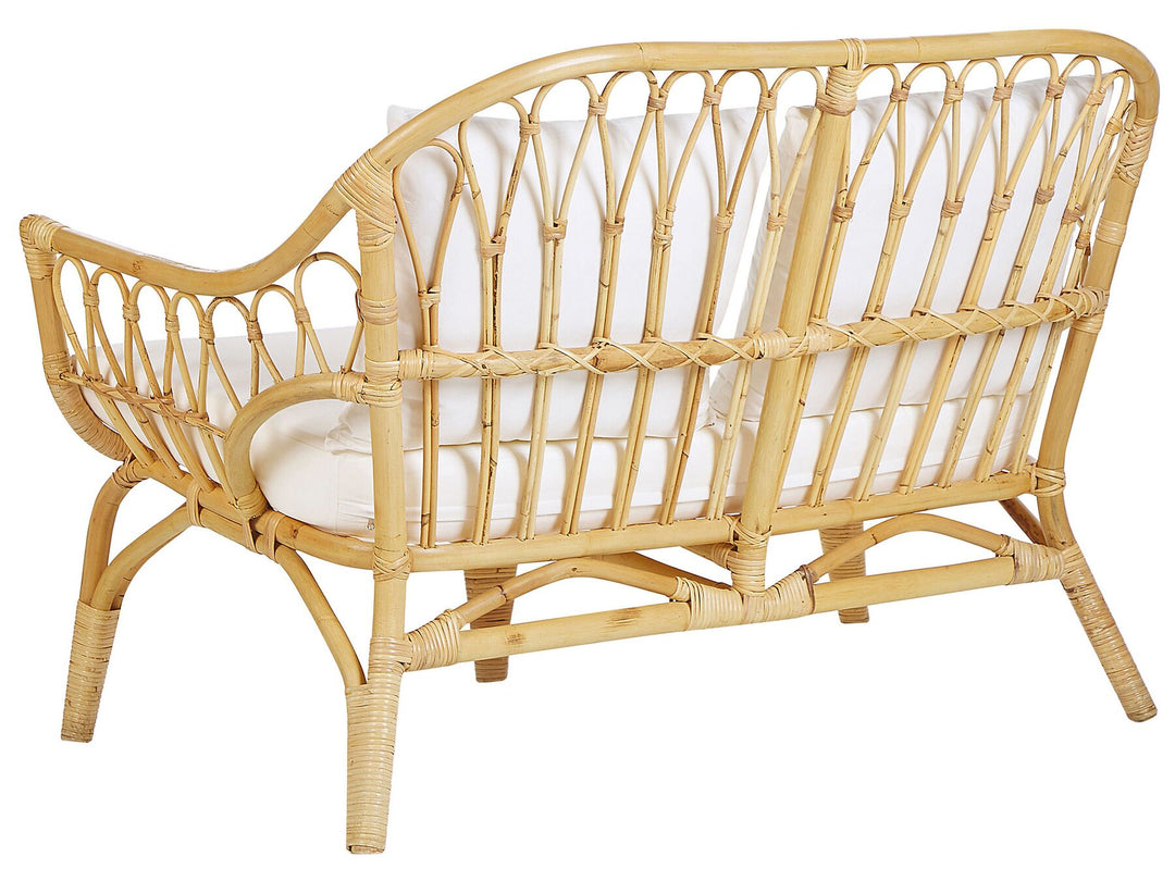Sibari Garden Lounge Set with Table 4 Seater Rattan Natural