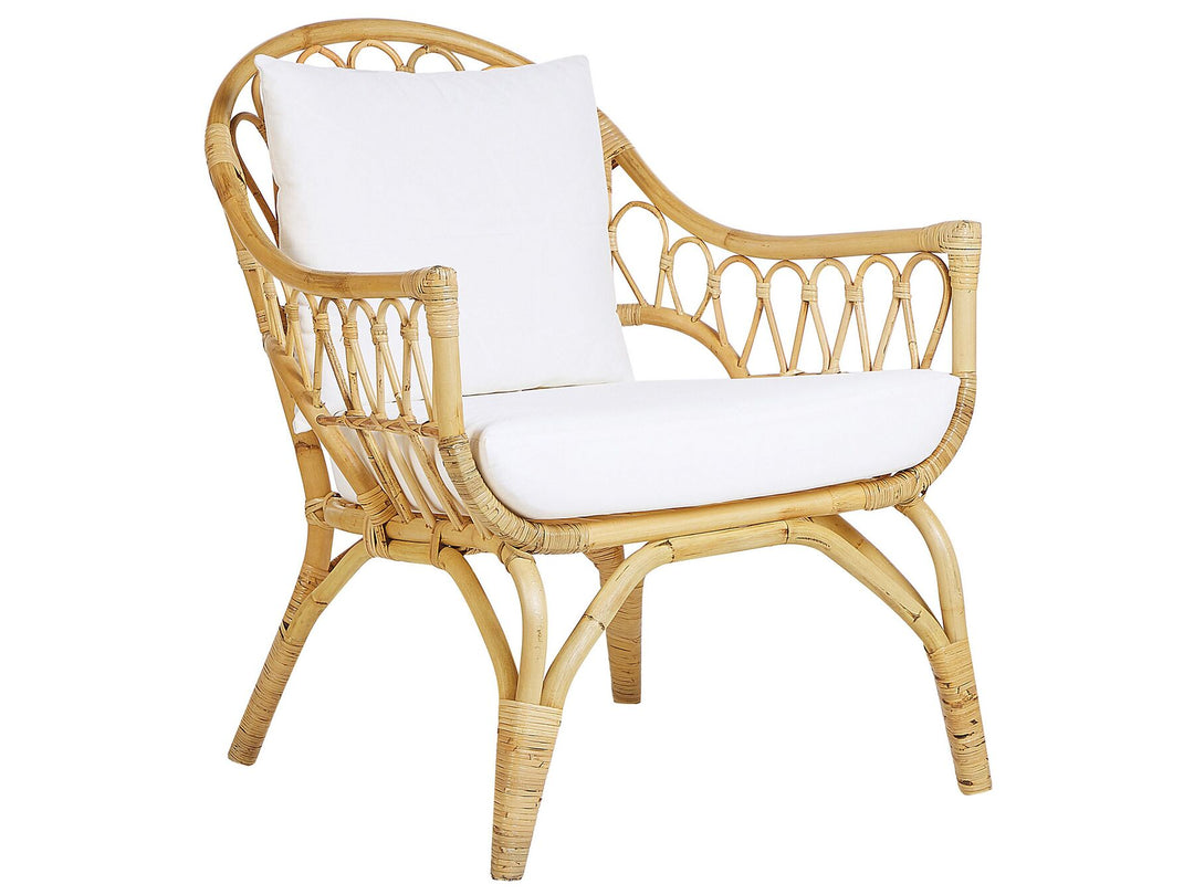 Sibari Garden Lounge Set with Table 4 Seater Rattan Natural