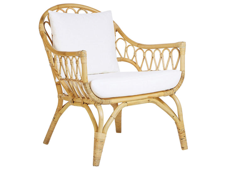 Sibari Garden Lounge Set with Table 4 Seater Rattan Natural