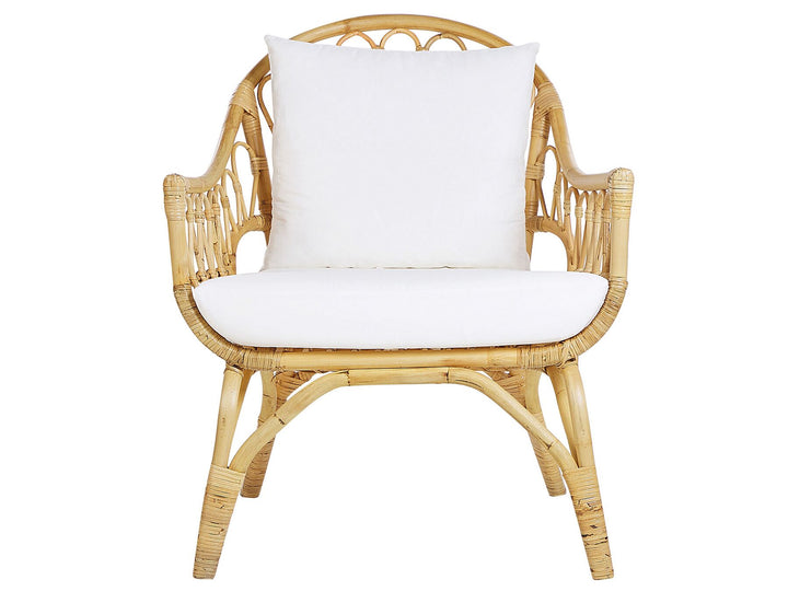 Sibari Garden Lounge Set with Table 4 Seater Rattan Natural