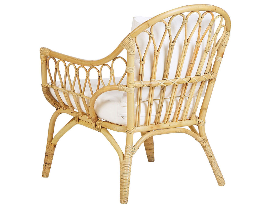 Sibari Garden Lounge Set with Table 4 Seater Rattan Natural