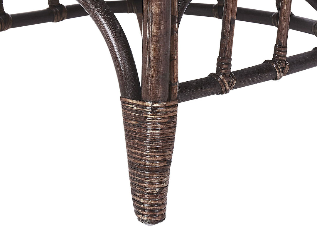 Brindisi Garden Lounge Set with Table 4 Seater Rattan Dark Brown