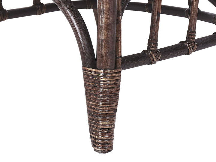 Brindisi Garden Lounge Set with Table 4 Seater Rattan Dark Brown