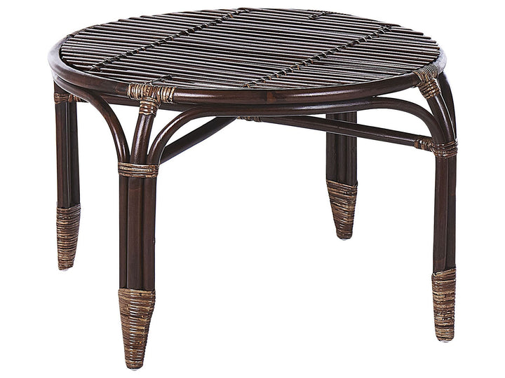 Brindisi Garden Lounge Set with Table 4 Seater Rattan Dark Brown
