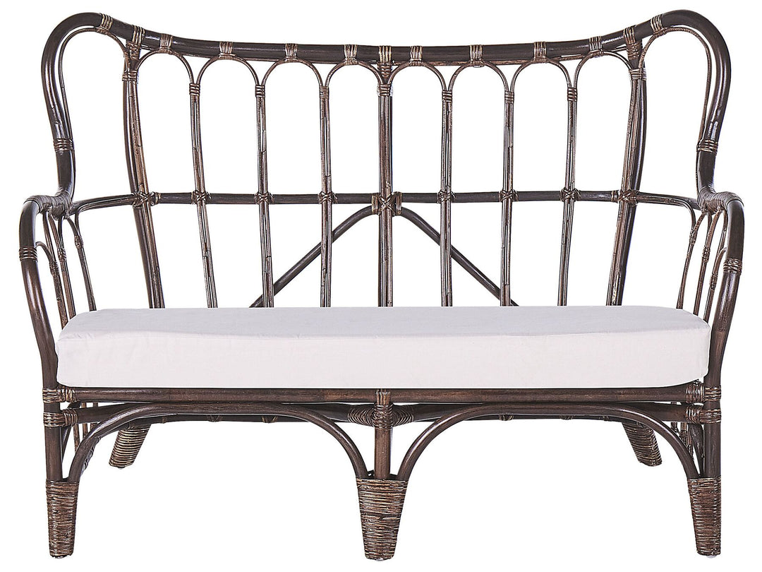 Brindisi Garden Lounge Set with Table 4 Seater Rattan Dark Brown