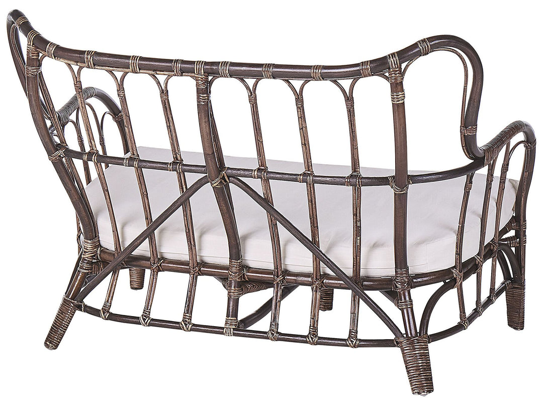 Brindisi Garden Lounge Set with Table 4 Seater Rattan Dark Brown