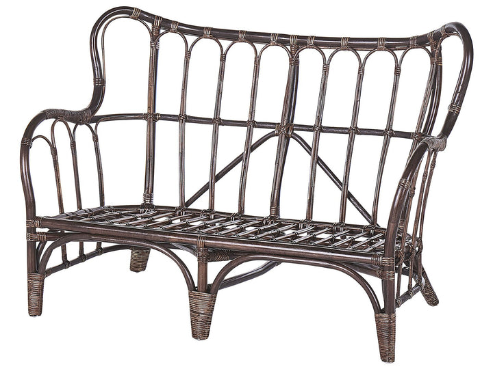 Brindisi Garden Lounge Set with Table 4 Seater Rattan Dark Brown